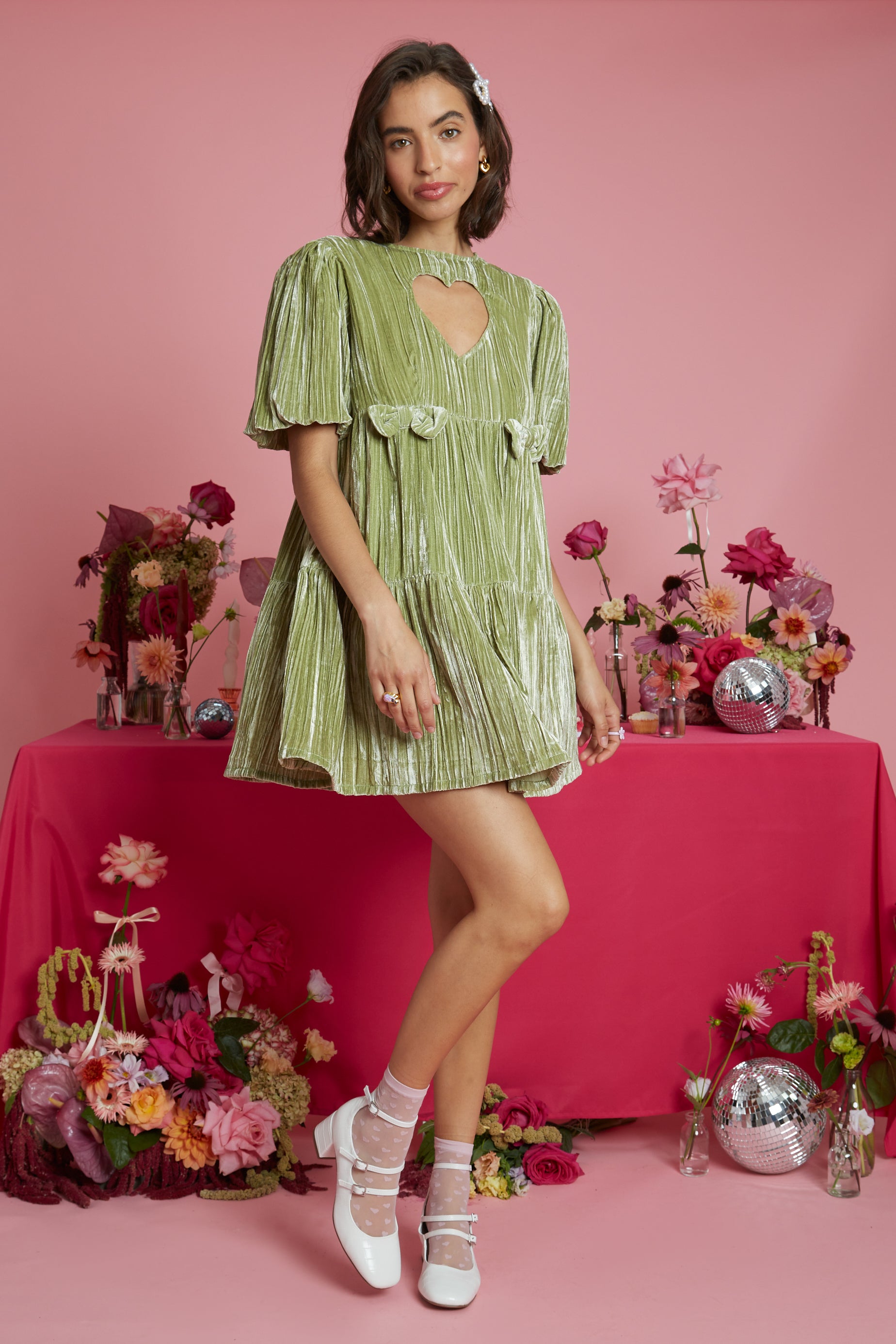 Neon shop rose dress