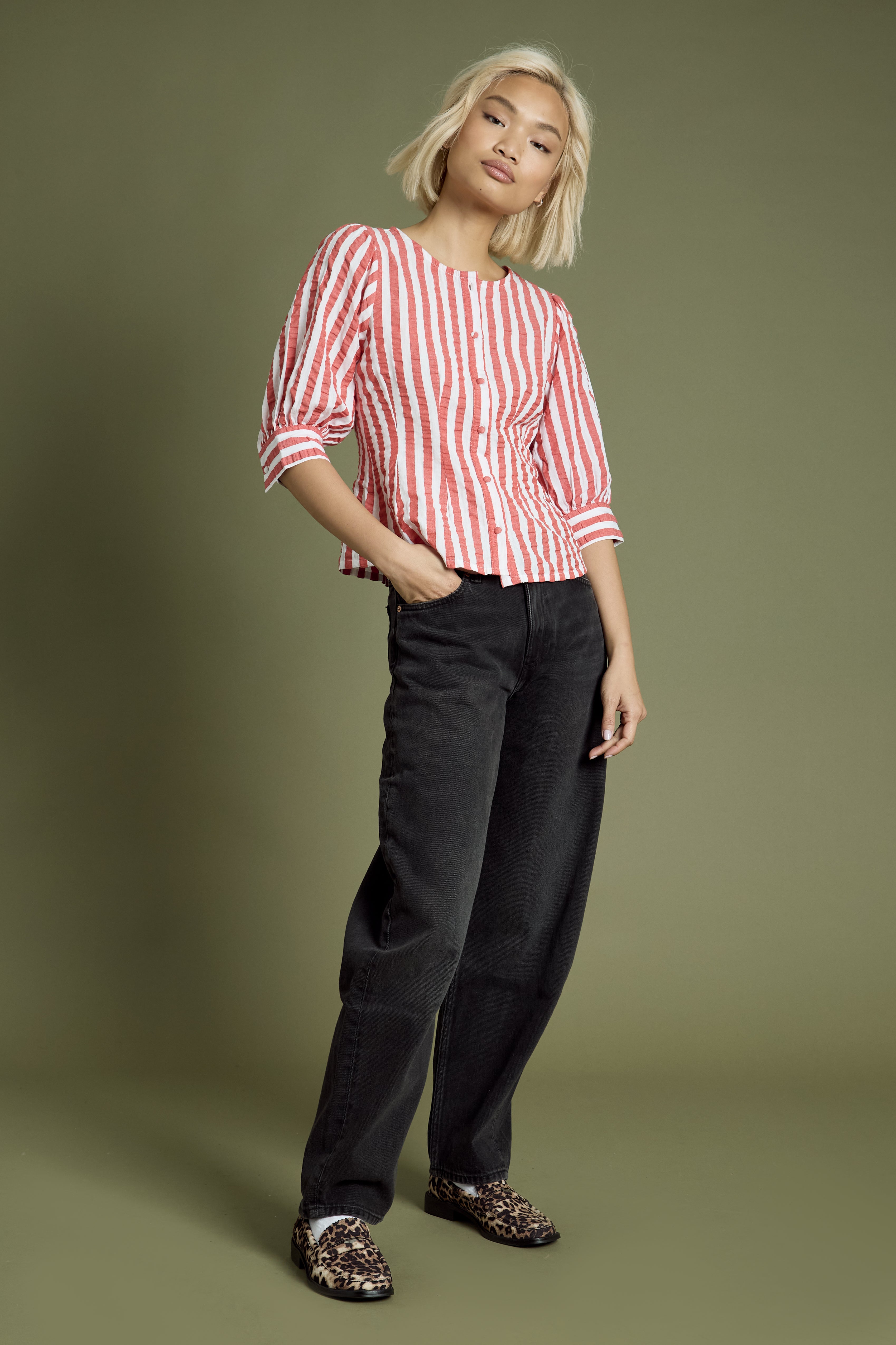 Ruby Stripe Blouse