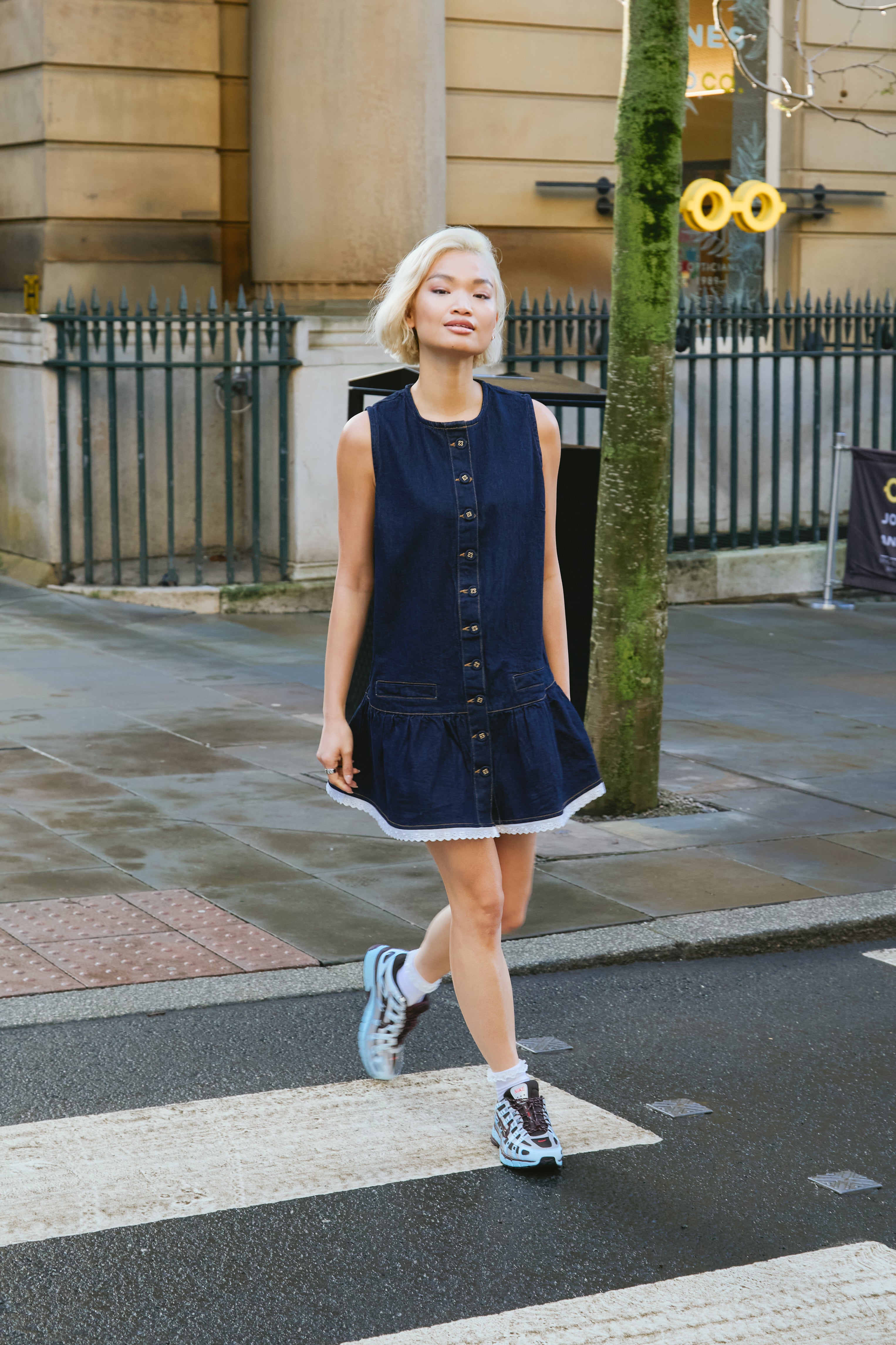 Cora Denim Shift Dress