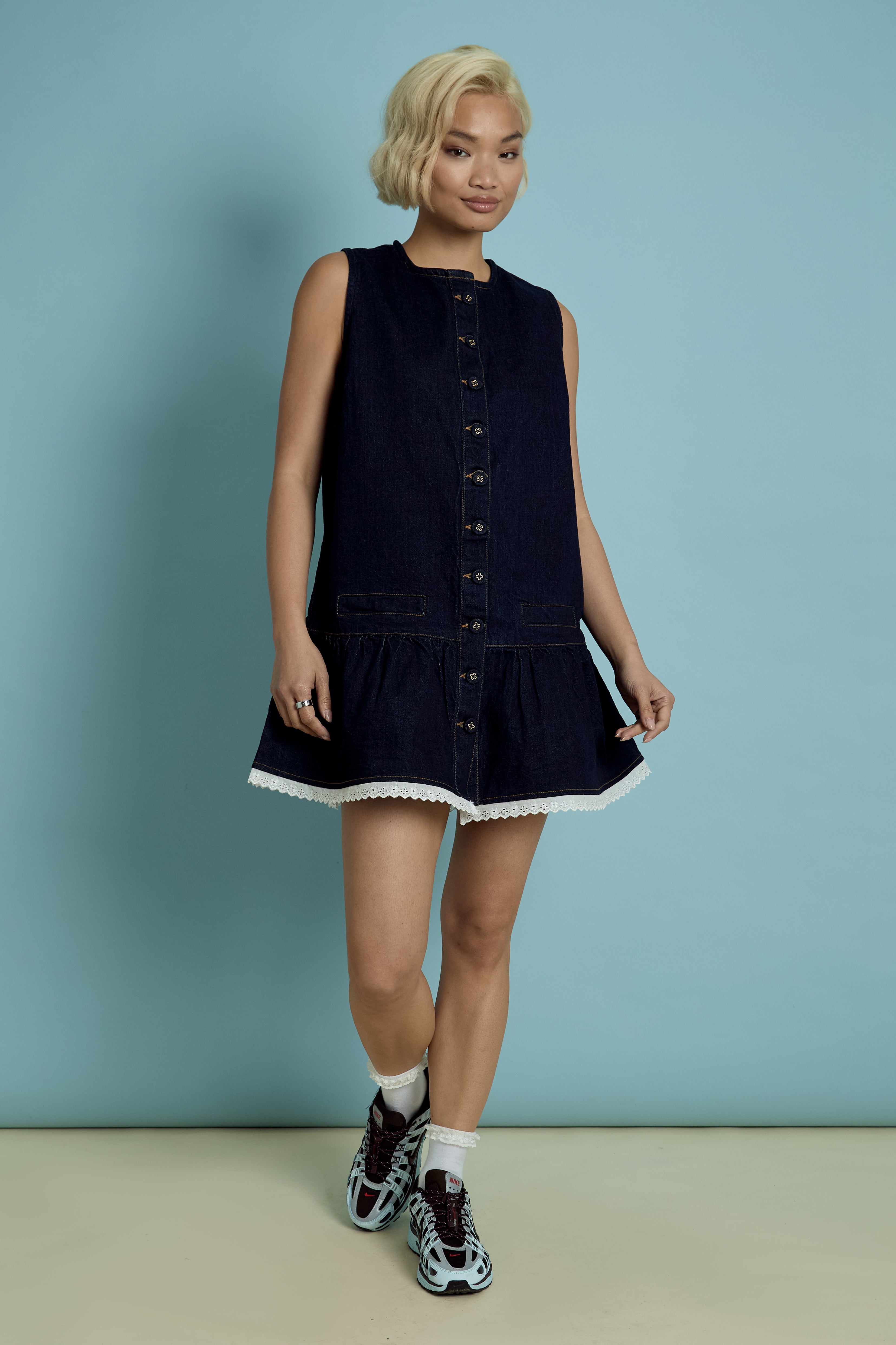 Cora Denim Shift Dress