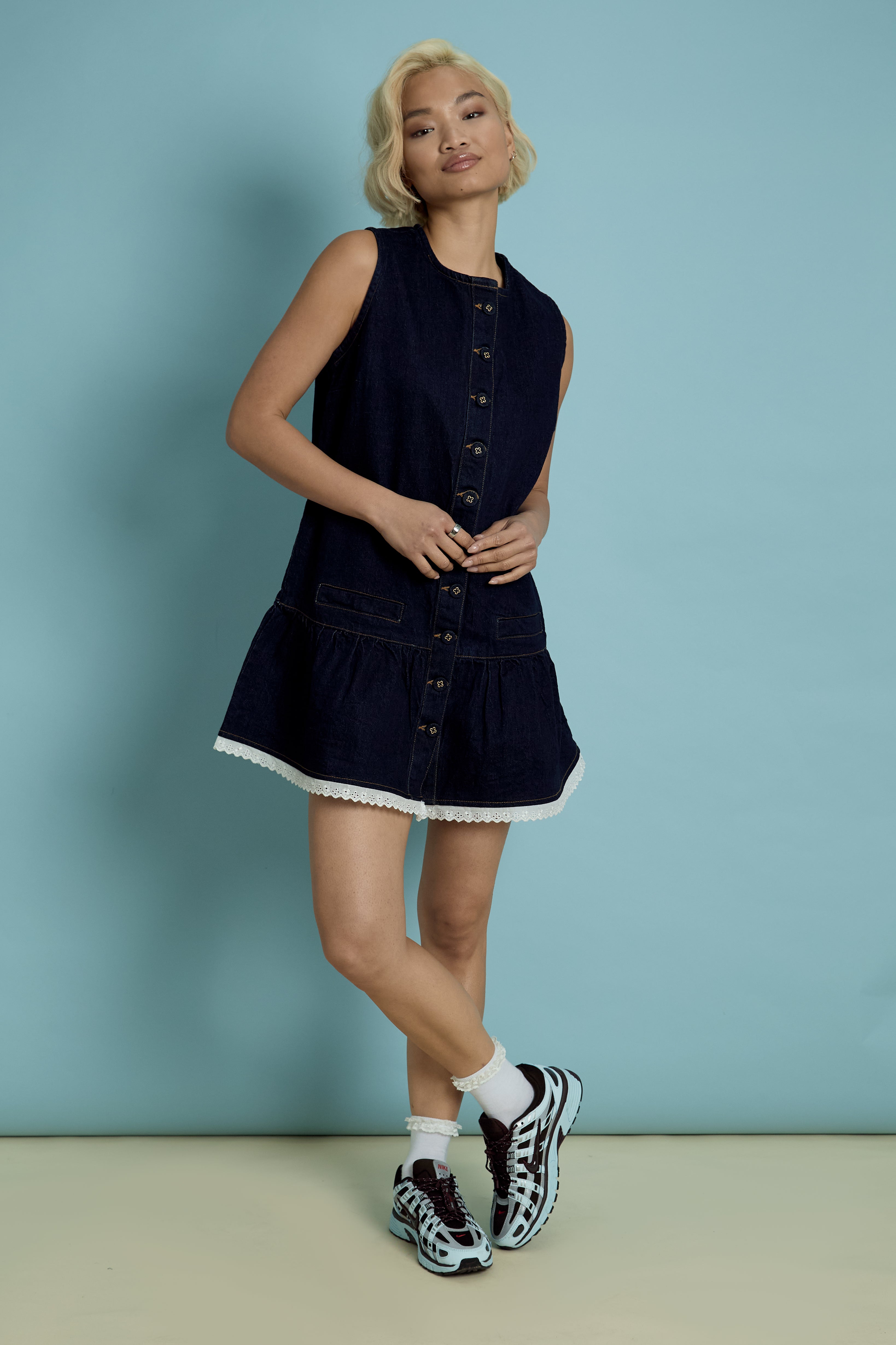 Cora Denim Shift Dress