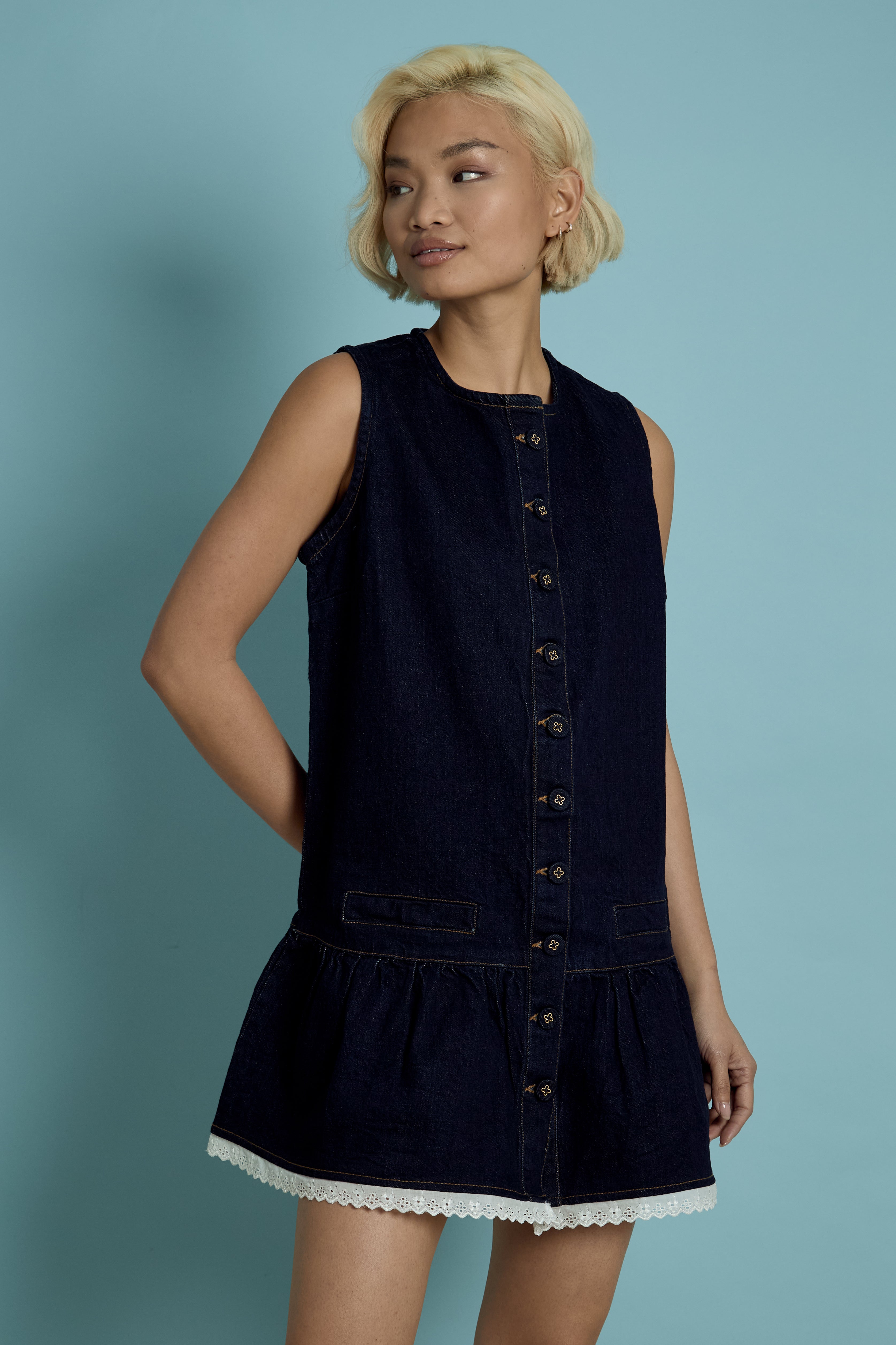 Cora Denim Shift Dress