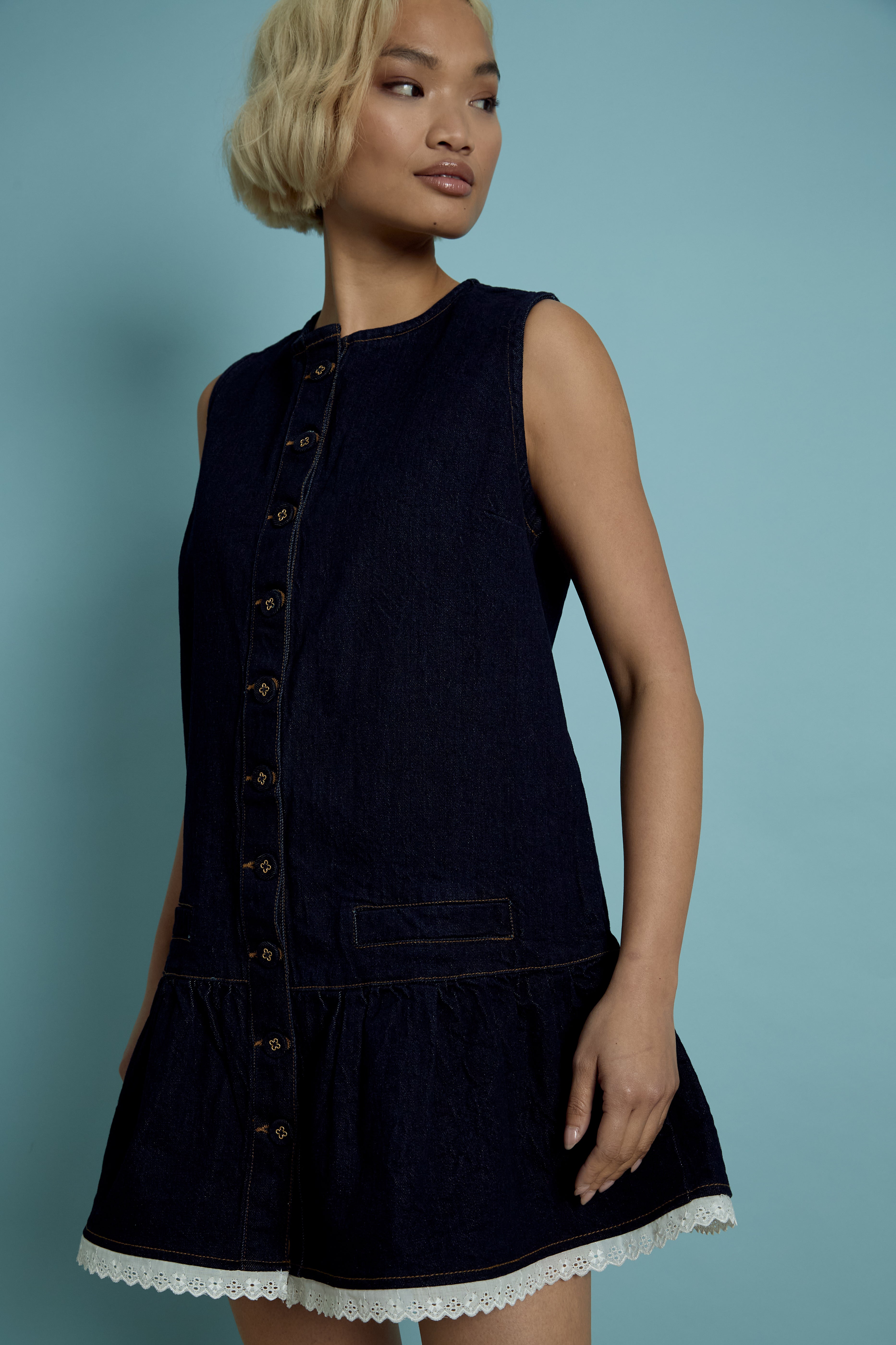 Cora Denim Shift Dress