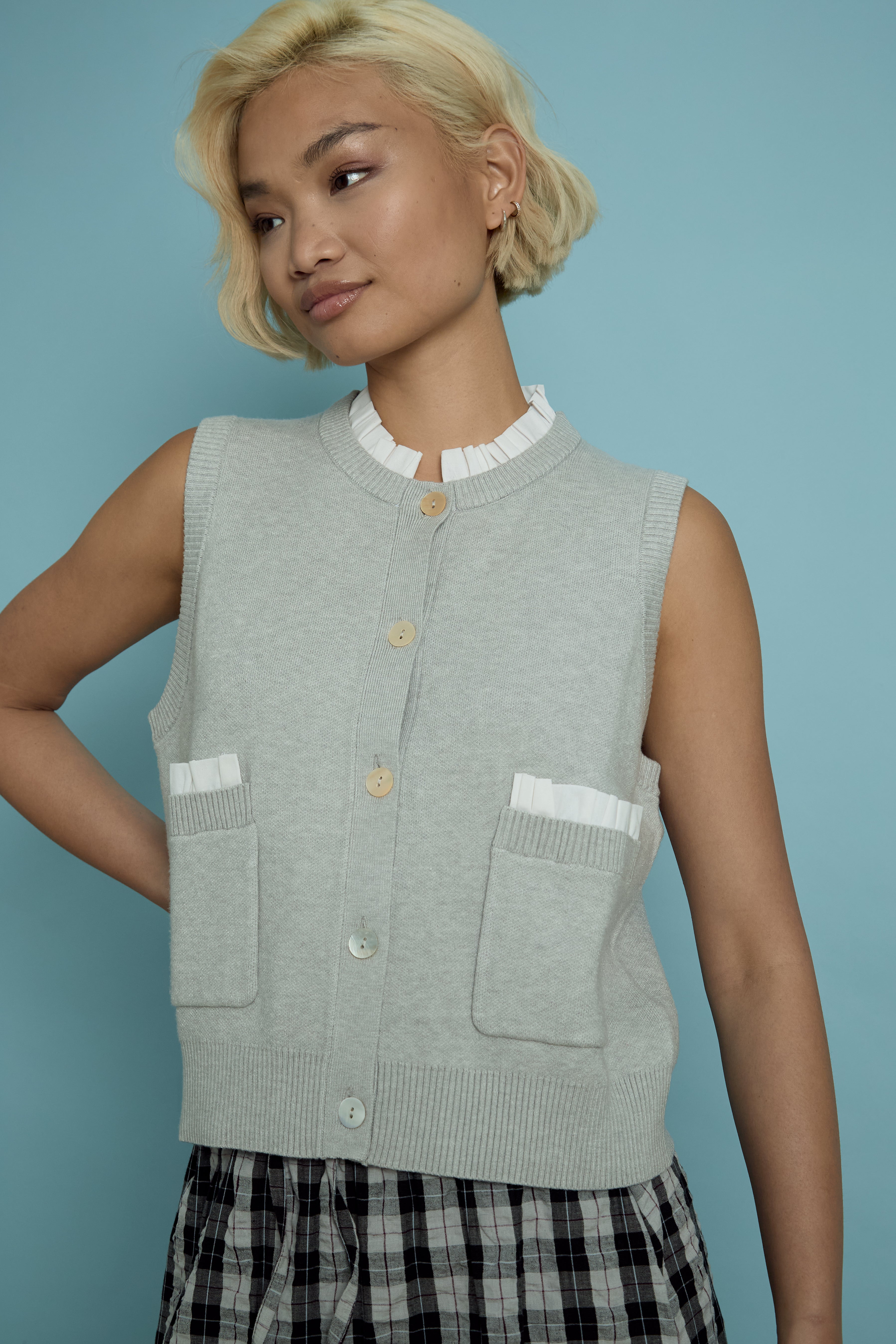 Gloria Sleeveless Cardigan