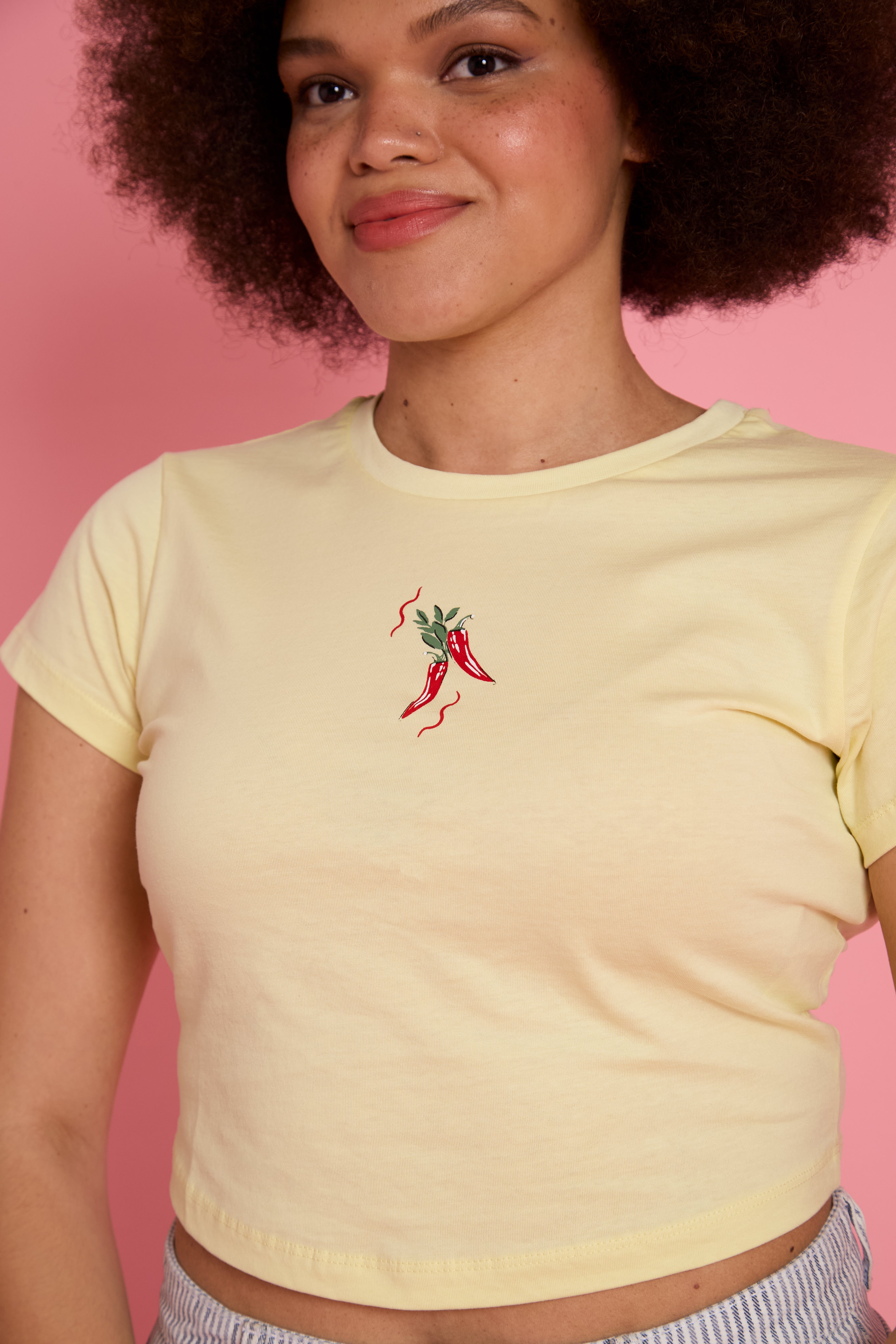 Kiki Chilli Baby Tee - Curve