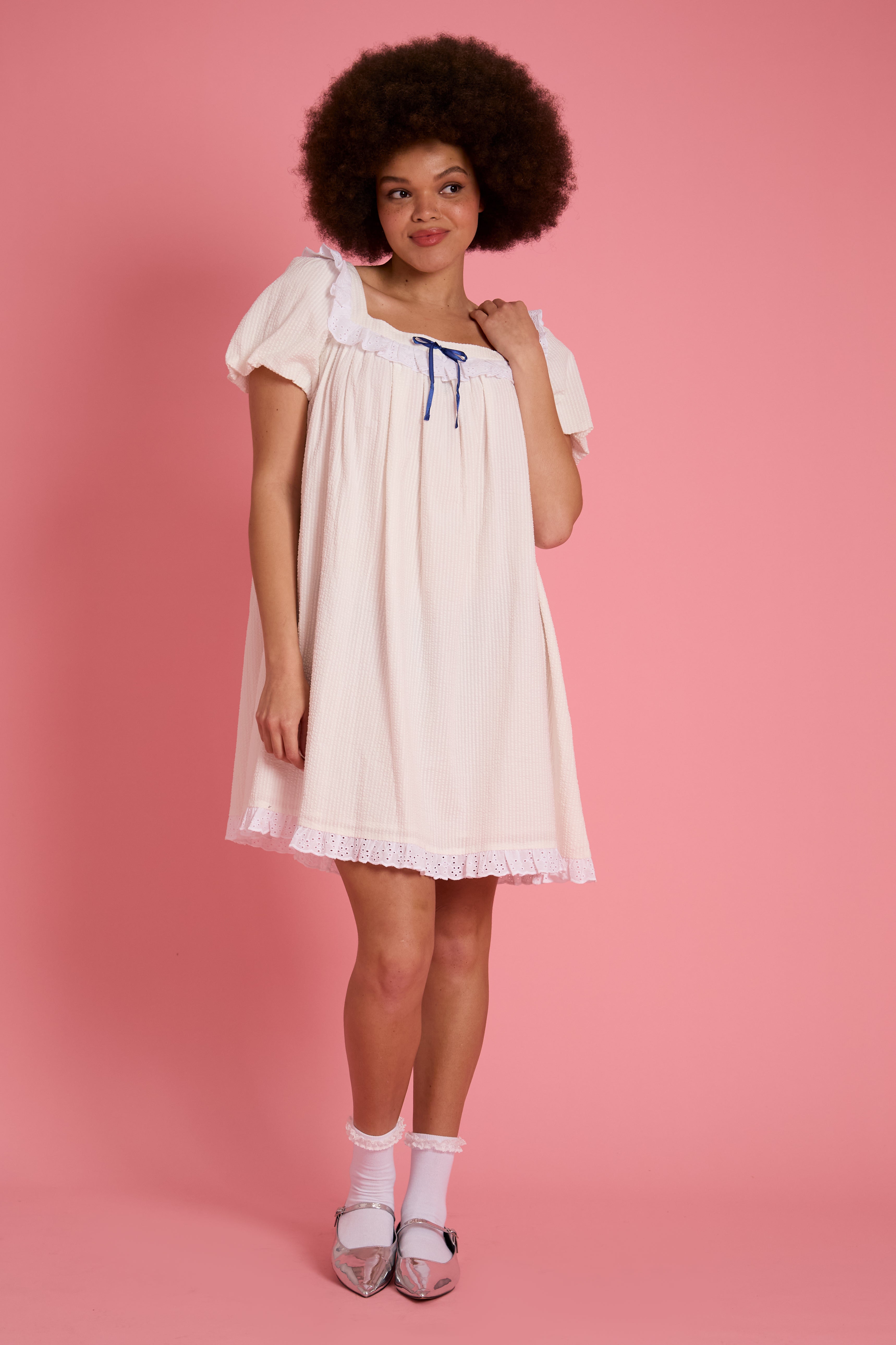 Clara Bow Smock Dress - Curve