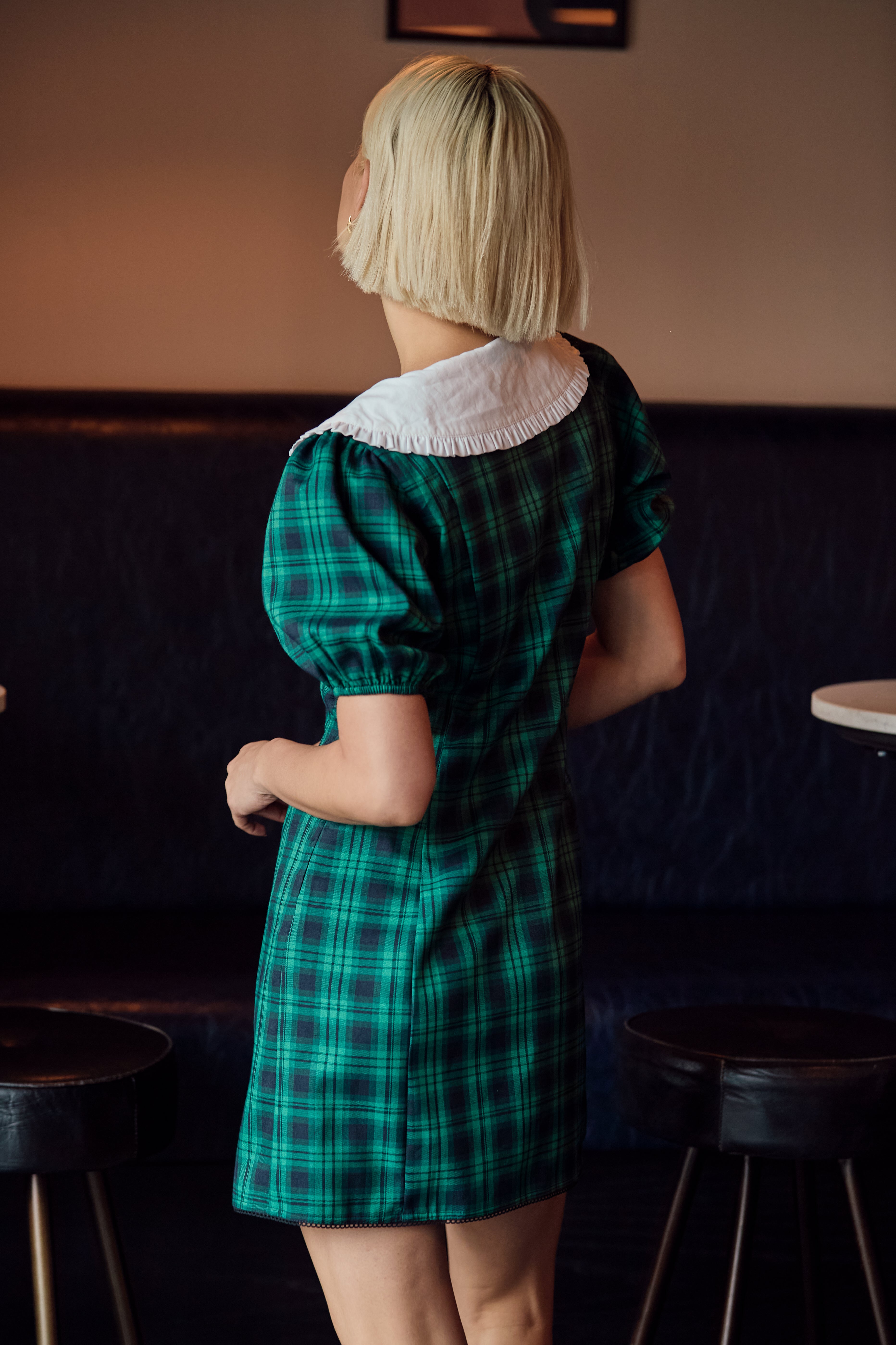 Macy Tartan Collar Dress