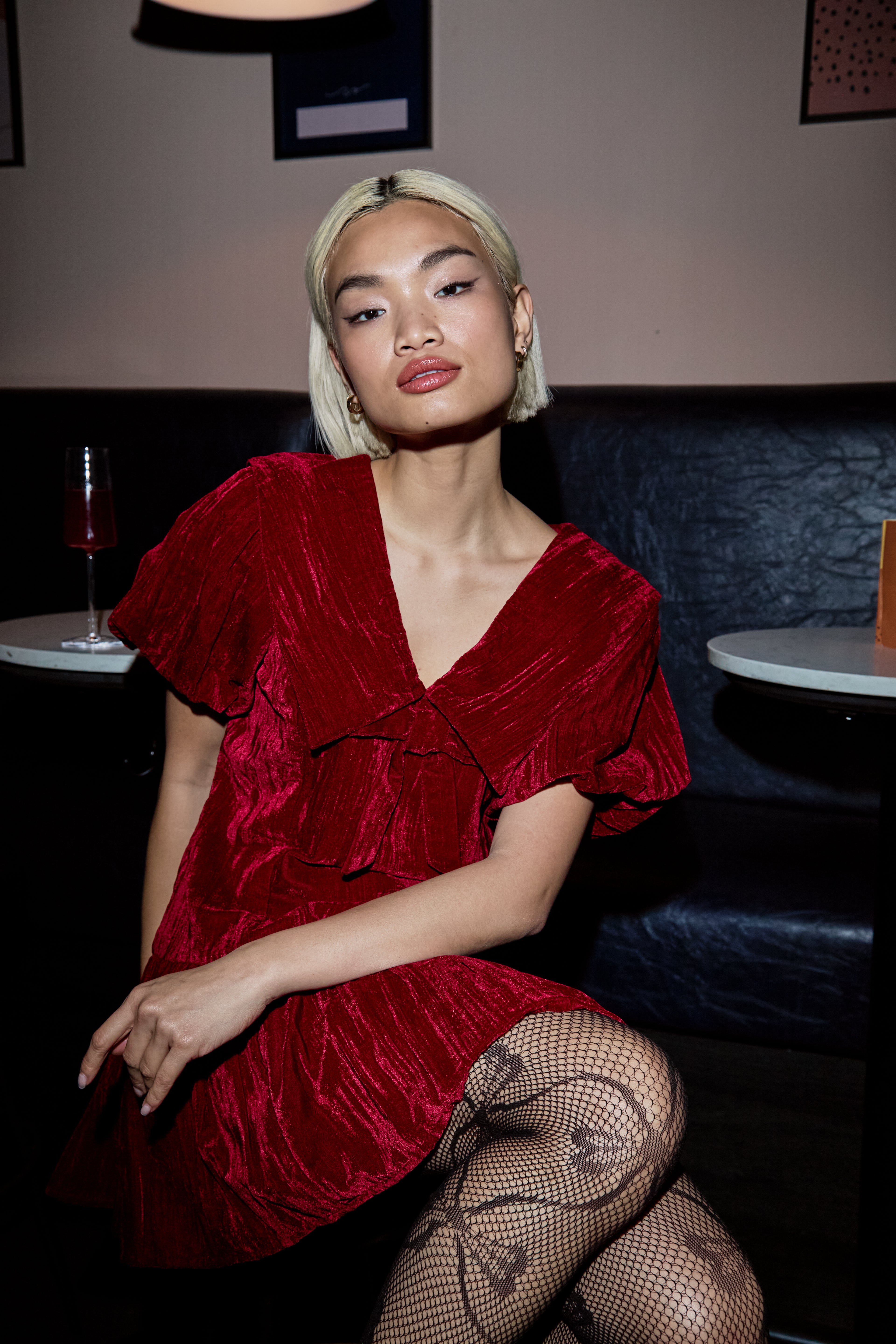 Sabrina Velvet Mini Dress