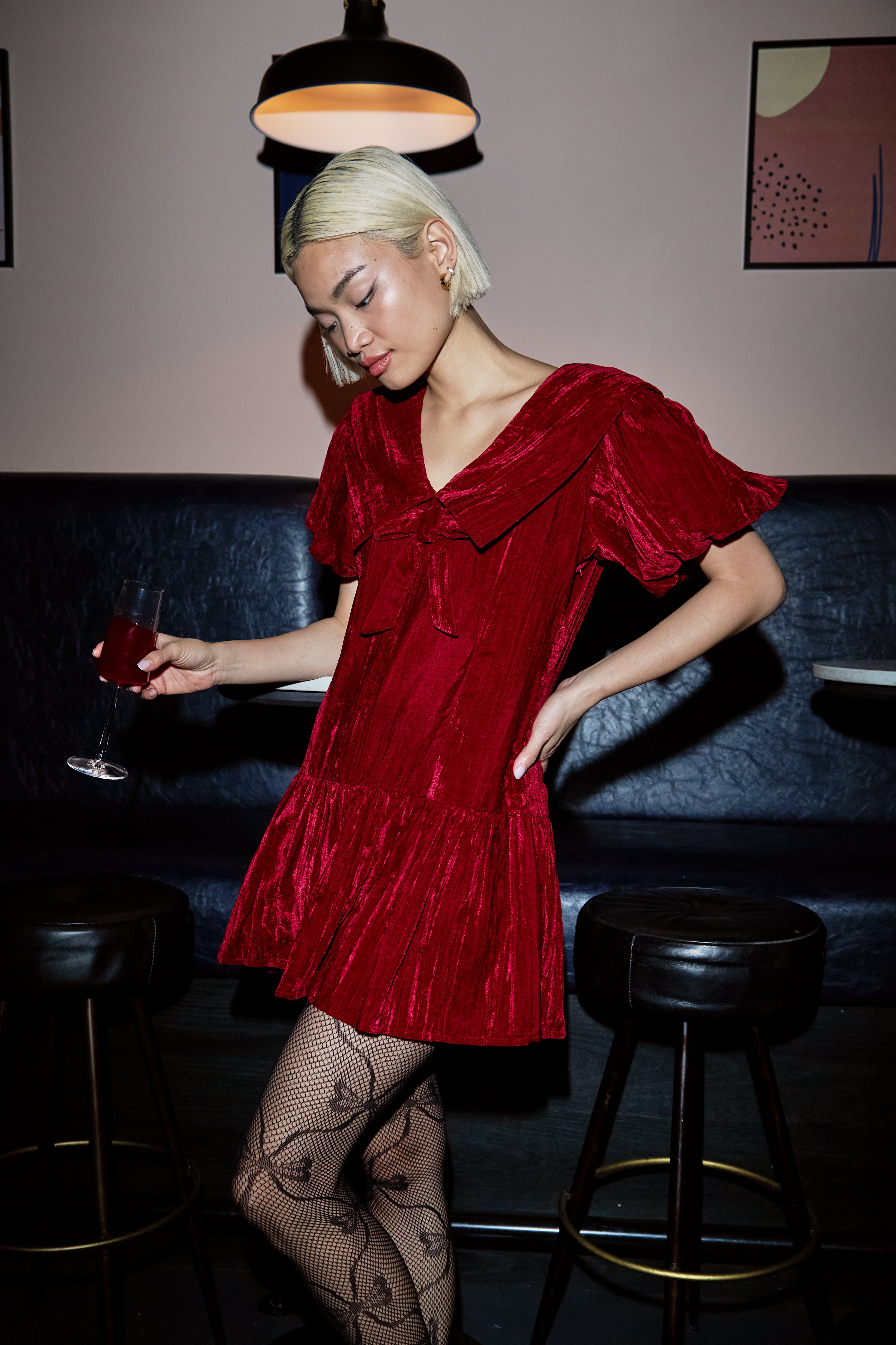 Sabrina Velvet Mini Dress