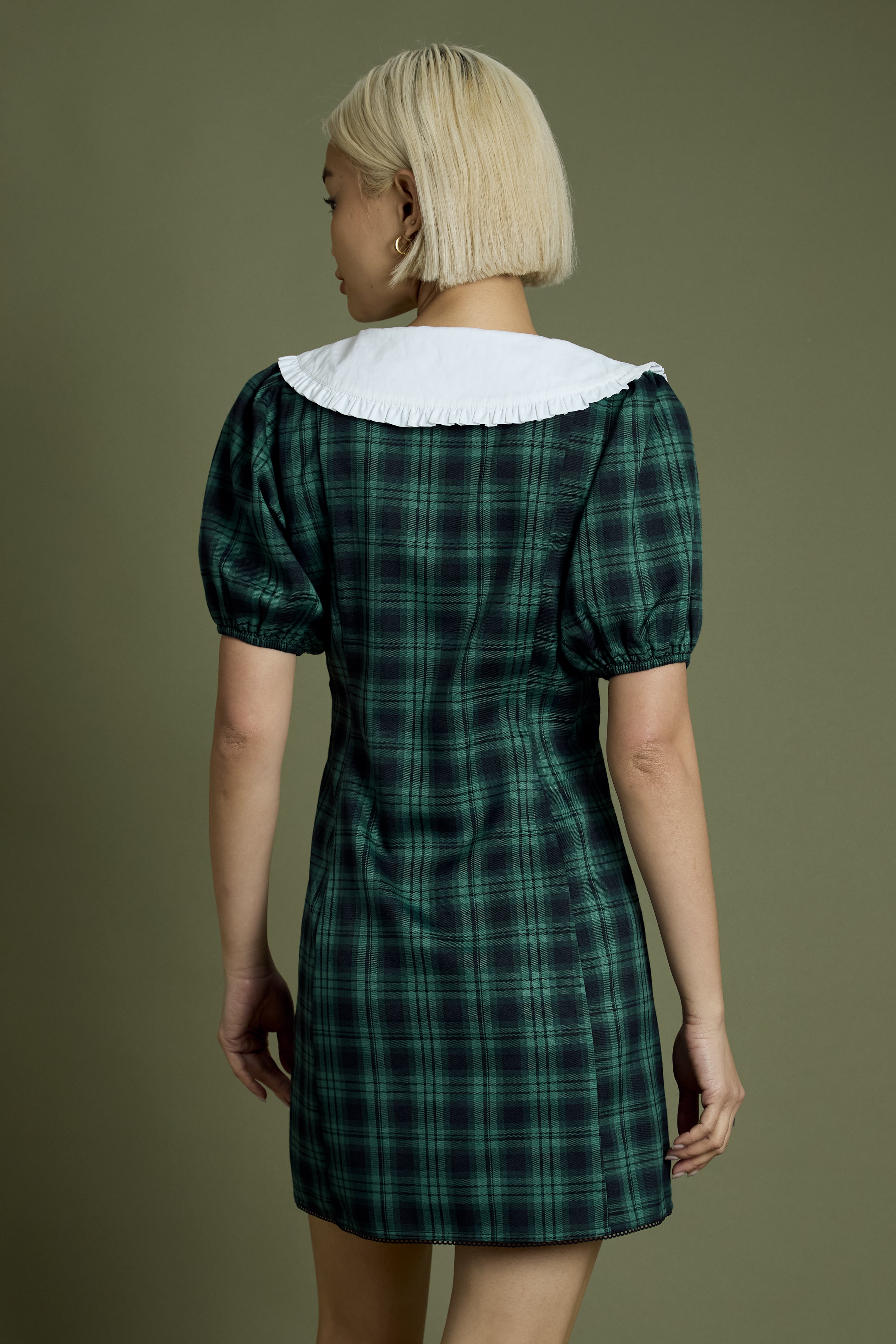 Macy Tartan Collar Dress